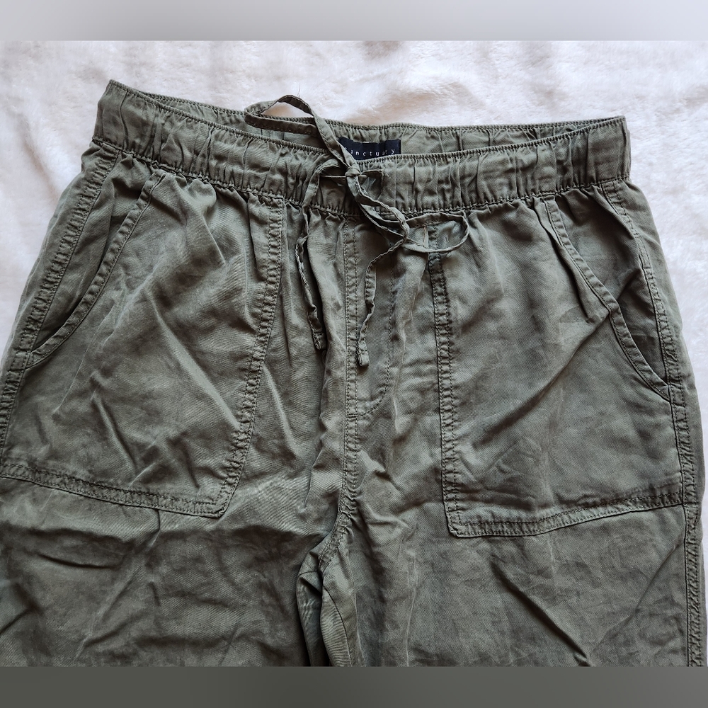 LIKE NEW Sanctuary Green Cargo Pants Relaxed Fit - Picture 3 of 5